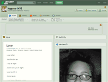 Tablet Screenshot of kagome1458.deviantart.com