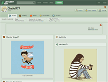 Tablet Screenshot of chatiel777.deviantart.com