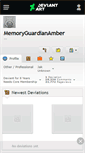 Mobile Screenshot of memoryguardianamber.deviantart.com
