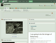 Tablet Screenshot of banjocaleb.deviantart.com