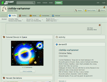 Tablet Screenshot of clotilda-warhammer.deviantart.com