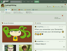 Tablet Screenshot of cookingwithdog.deviantart.com