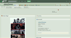 Desktop Screenshot of johnnytimmons.deviantart.com