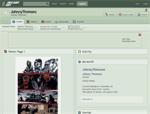 Tablet Screenshot of johnnytimmons.deviantart.com