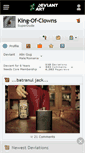 Mobile Screenshot of king-of-clowns.deviantart.com