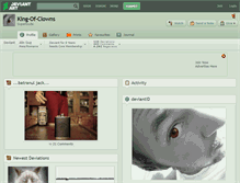 Tablet Screenshot of king-of-clowns.deviantart.com