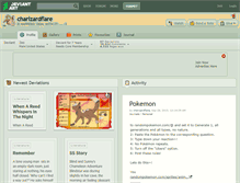 Tablet Screenshot of charizardflare.deviantart.com