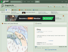 Tablet Screenshot of dragoninlife.deviantart.com