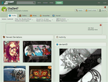 Tablet Screenshot of chazie47.deviantart.com