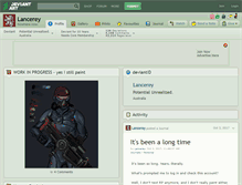 Tablet Screenshot of lancerey.deviantart.com