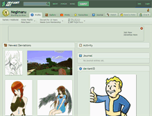 Tablet Screenshot of negimaru.deviantart.com