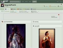 Tablet Screenshot of burgundyphoenix.deviantart.com