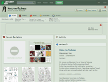 Tablet Screenshot of kesu-no-tsubasa.deviantart.com