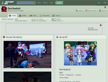 Tablet Screenshot of devilnekox.deviantart.com