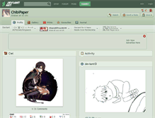 Tablet Screenshot of chibipaper.deviantart.com
