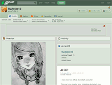 Tablet Screenshot of iluvjojox13.deviantart.com