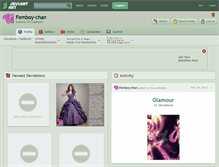 Tablet Screenshot of femboy-chan.deviantart.com