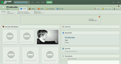 Desktop Screenshot of privatejoke.deviantart.com