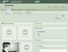 Tablet Screenshot of privatejoke.deviantart.com