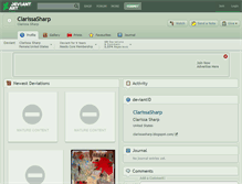 Tablet Screenshot of clarissasharp.deviantart.com