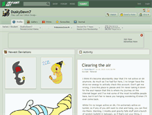 Tablet Screenshot of duskydawn7.deviantart.com