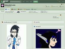 Tablet Screenshot of galaxybot-luna.deviantart.com