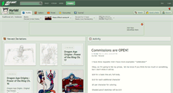Desktop Screenshot of myridd.deviantart.com