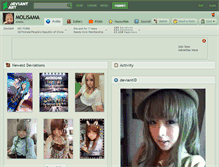 Tablet Screenshot of molisama.deviantart.com