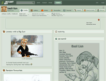 Tablet Screenshot of basil-lion.deviantart.com