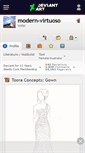 Mobile Screenshot of modern-virtuoso.deviantart.com