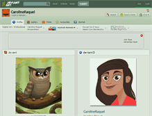 Tablet Screenshot of carolineraquel.deviantart.com