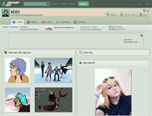 Tablet Screenshot of kco1.deviantart.com