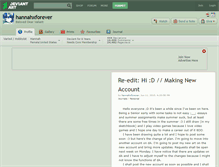 Tablet Screenshot of hannahxforever.deviantart.com