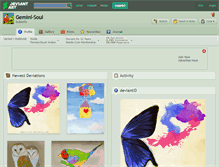 Tablet Screenshot of gemini-soul.deviantart.com