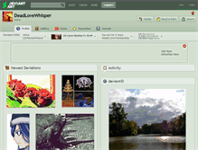Tablet Screenshot of deadlovewhisper.deviantart.com