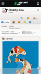 Mobile Screenshot of chubby-cow.deviantart.com
