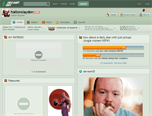 Tablet Screenshot of hattonslayden.deviantart.com