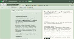 Desktop Screenshot of mentally-ill-oc-club.deviantart.com