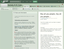 Tablet Screenshot of mentally-ill-oc-club.deviantart.com