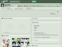 Tablet Screenshot of naruhina.deviantart.com