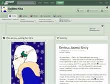 Tablet Screenshot of goddess-kisa.deviantart.com