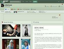 Tablet Screenshot of littlecrane.deviantart.com