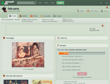 Tablet Screenshot of fafa-sama.deviantart.com