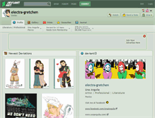 Tablet Screenshot of electra-gretchen.deviantart.com