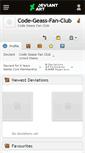 Mobile Screenshot of code-geass-fan-club.deviantart.com