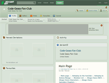 Tablet Screenshot of code-geass-fan-club.deviantart.com
