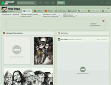 Tablet Screenshot of mizz-depp.deviantart.com