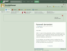 Tablet Screenshot of persebalthasaar.deviantart.com