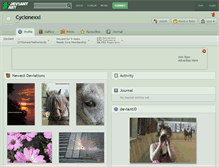 Tablet Screenshot of cyclonexxl.deviantart.com