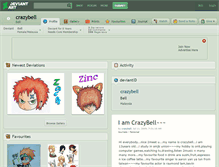 Tablet Screenshot of crazybell.deviantart.com